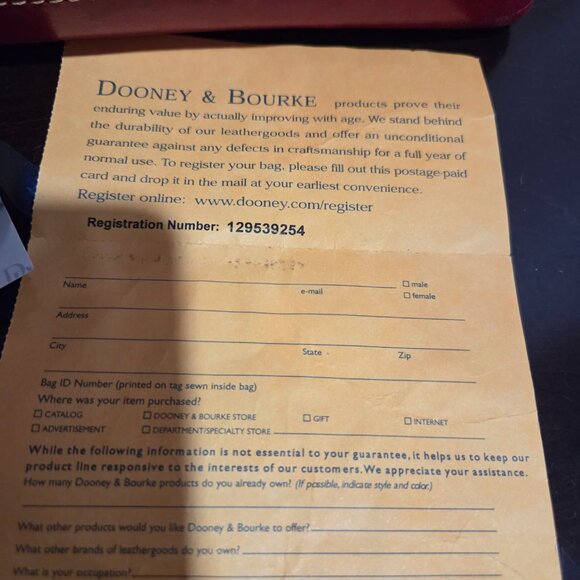 Dooney & Bourke leather zipper shoulder bag - Picture 5 of 16